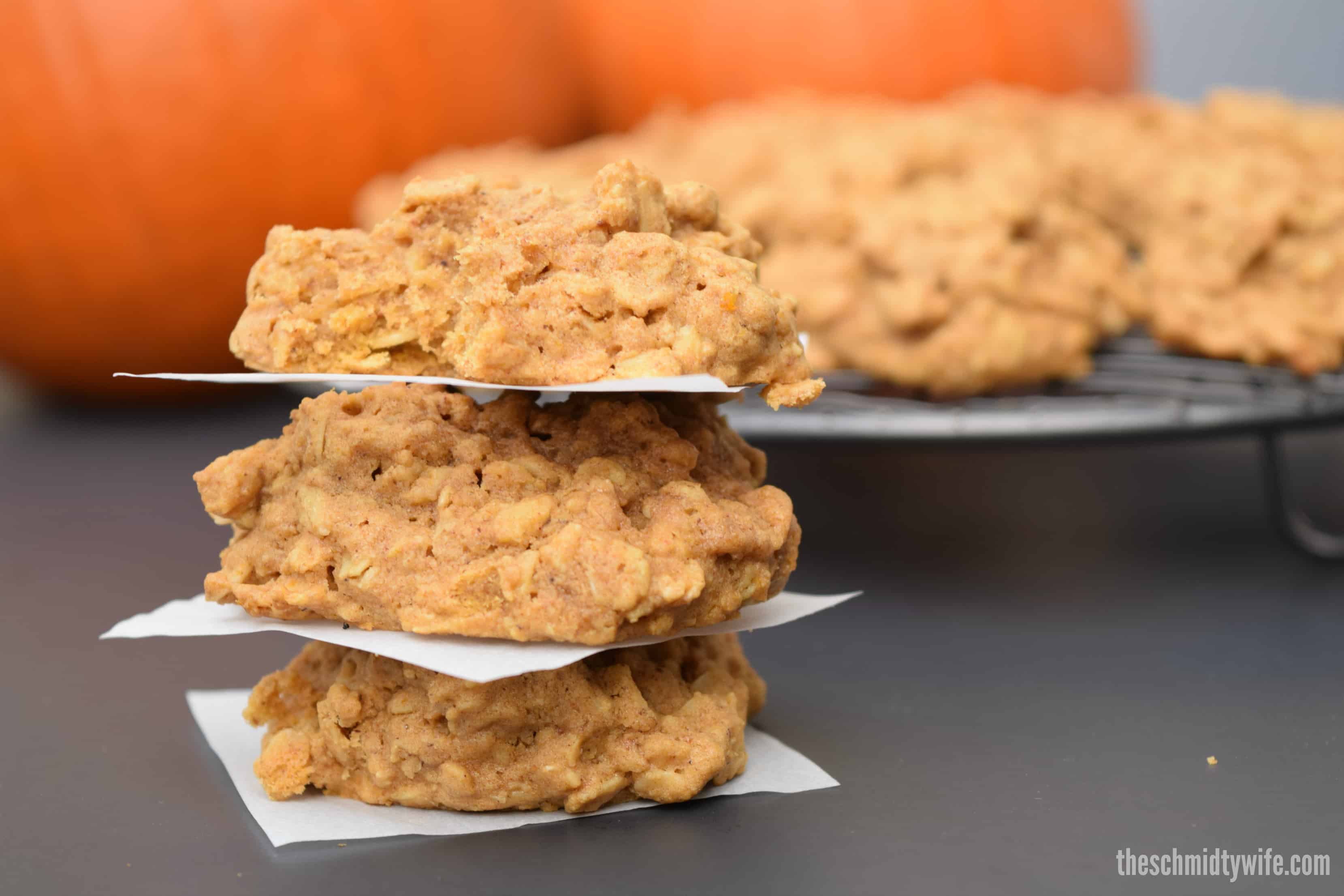 Gluten Free Pumpkin Oatmeal Cookies