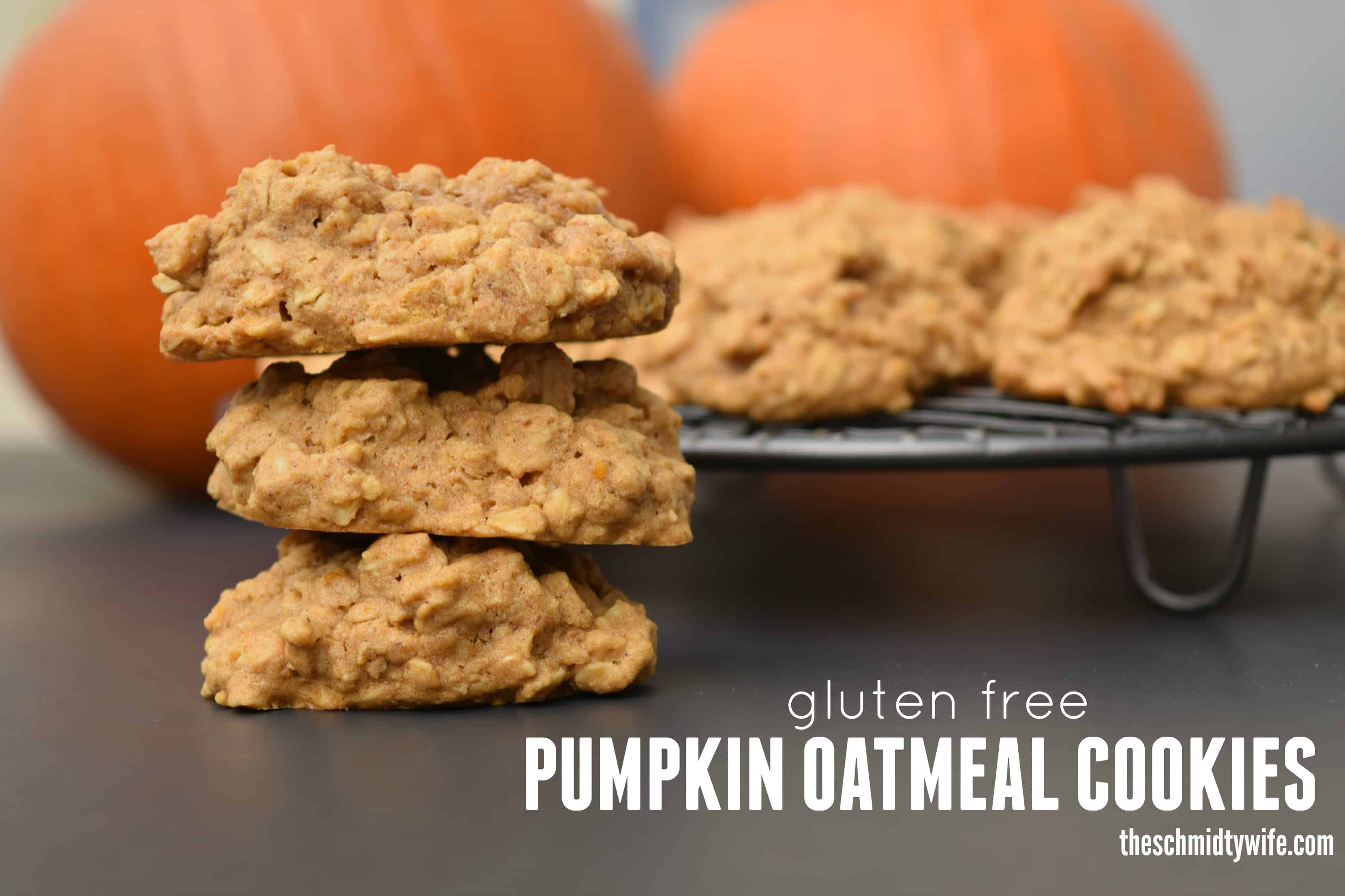 Gluten Free Pumpkin Oatmeal Cookies