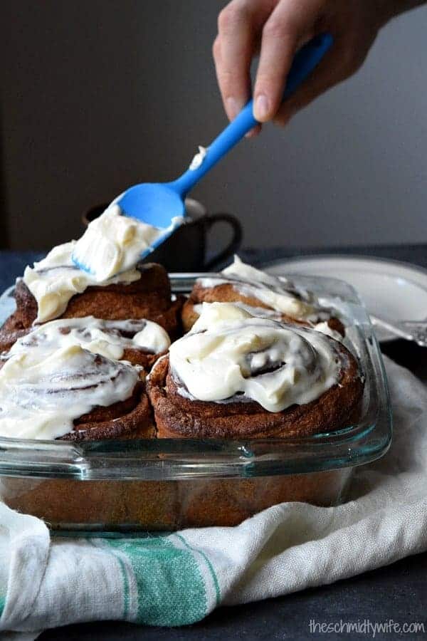 Overnight Gingerbread Cinnamon Rolls