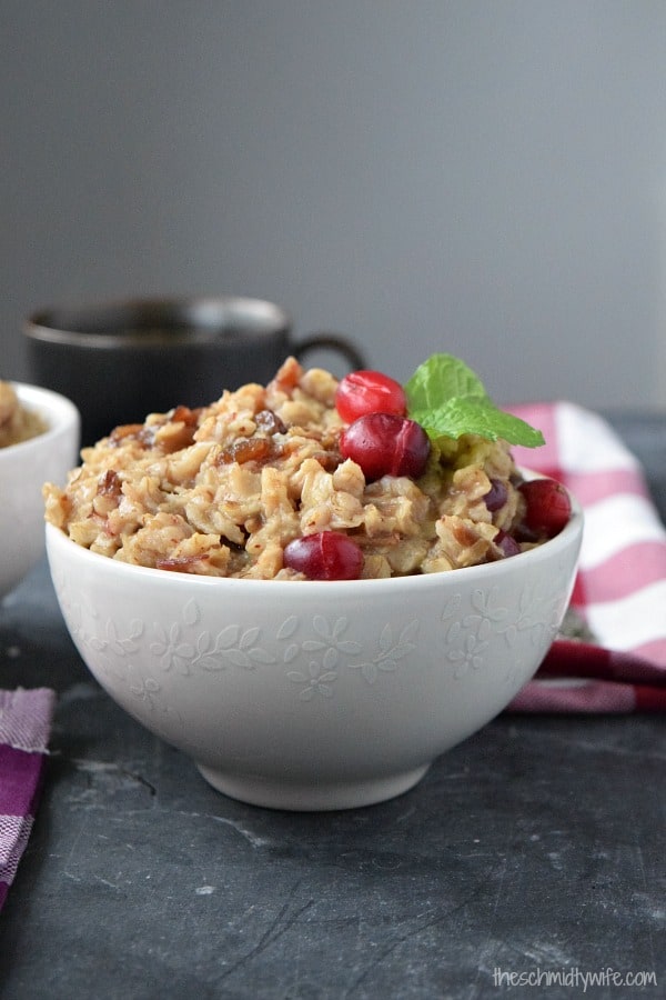 Cranberry Date Oatmeal
