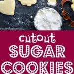 Cutout Sugar Cookies pinterest pin