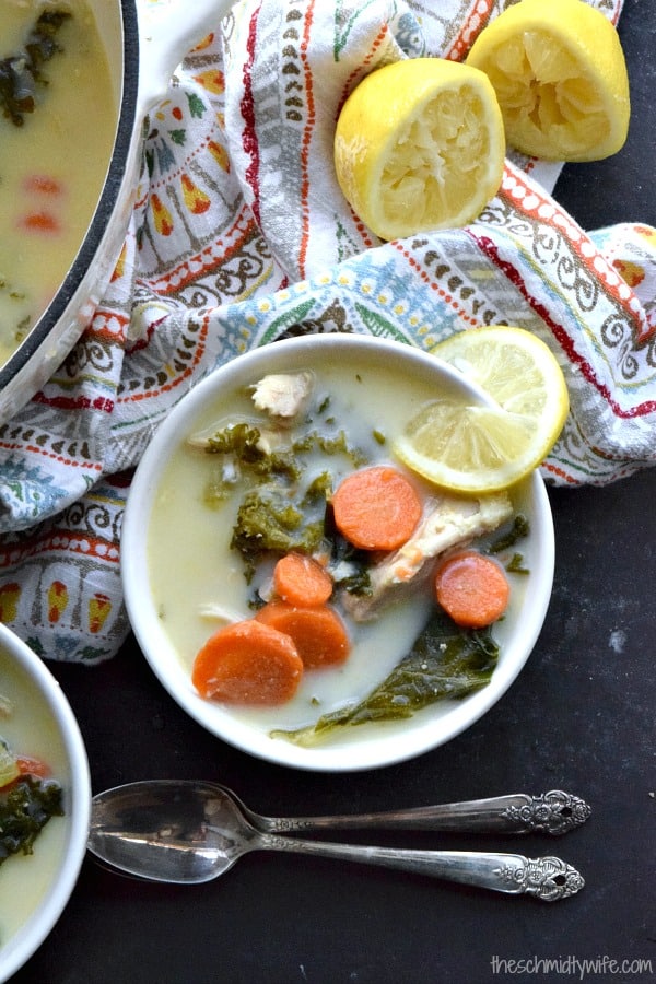 Lemon Chicken and Kale Soup