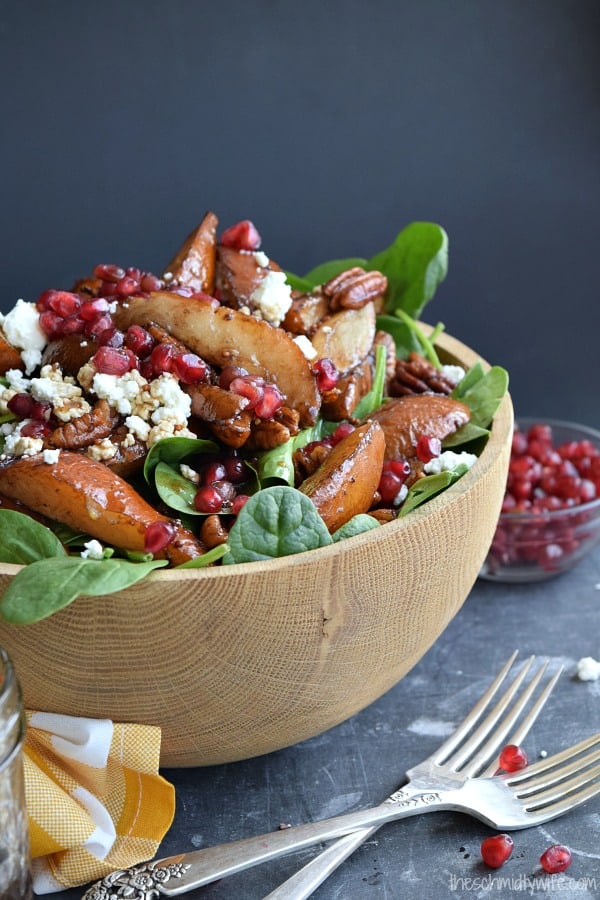 Roasted Pear & Pecan Salad