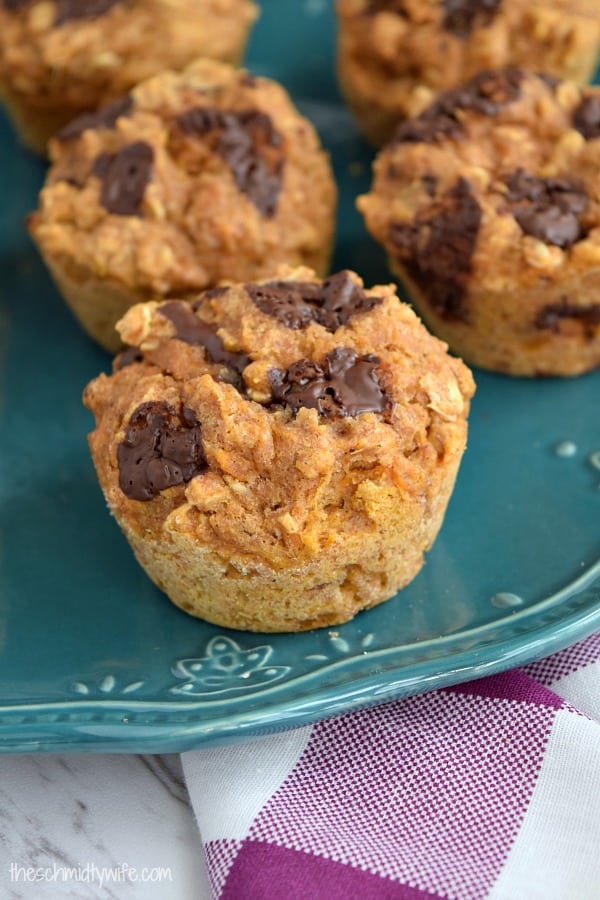 Healthy Sweet Potato Oatmeal Muffins