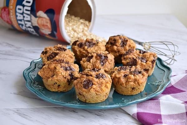 Healthy Sweet Potato Oatmeal Muffins
