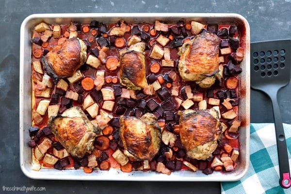 Sheet Pan Winter Chicken Dinner