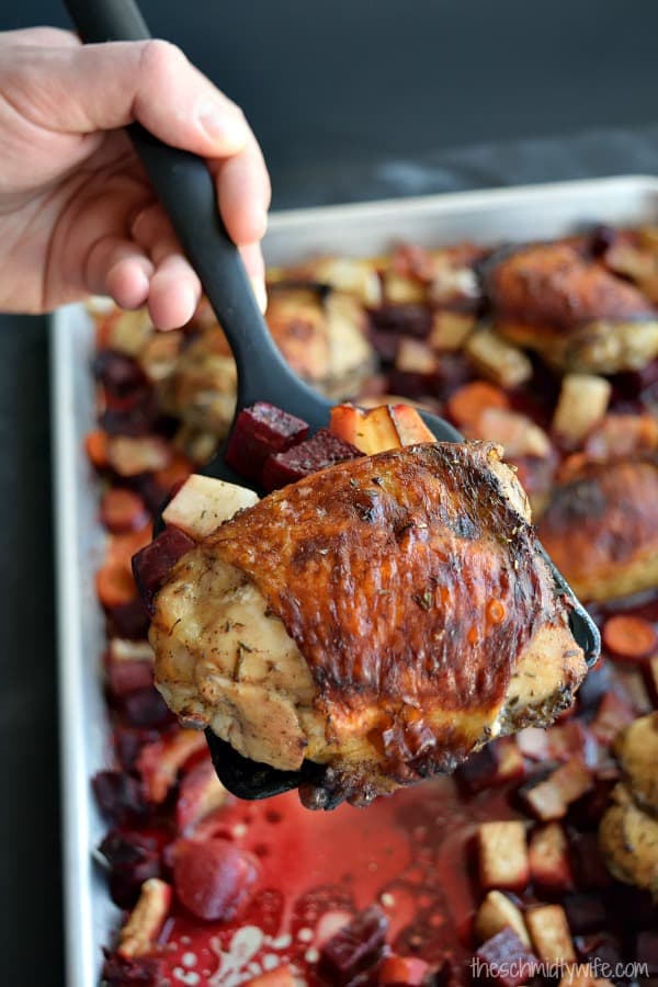 Sheet Pan Winter Chicken Dinner