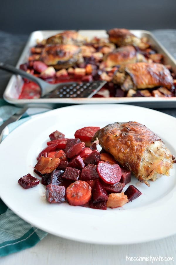 Sheet Pan Winter Chicken Dinner
