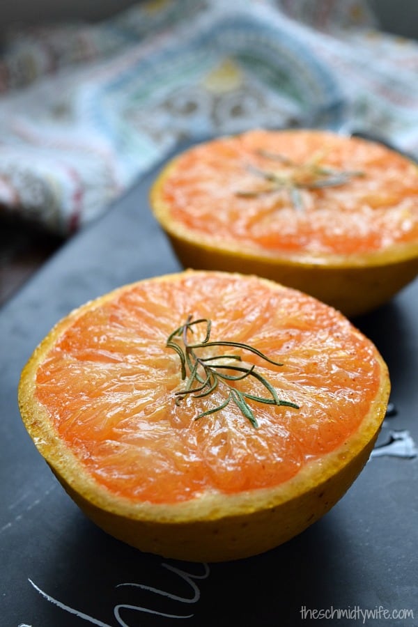 Honey Broiled Grapefruit