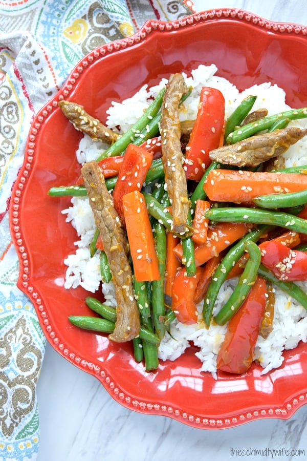 Orange Ginger Beef Stir Fry