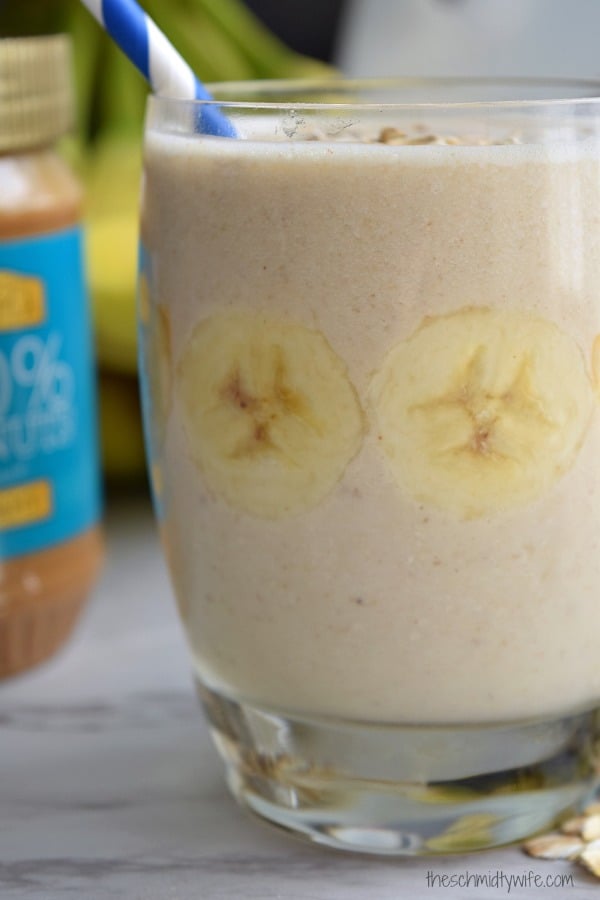 Banana Oatmeal Breakfast Smoothie