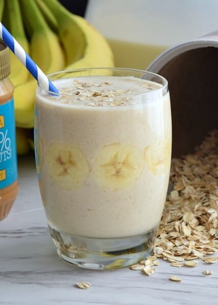 Banana Oatmeal Breakfast Smoothie
