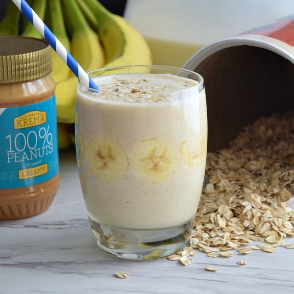Banana Oatmeal Breakfast Smoothie