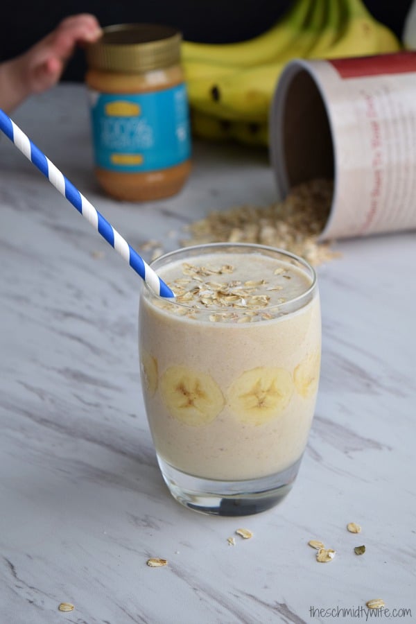 Banana Oatmeal Breakfast Smoothie