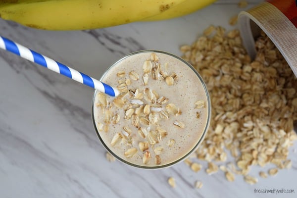 Banana Oatmeal Breakfast Smoothie