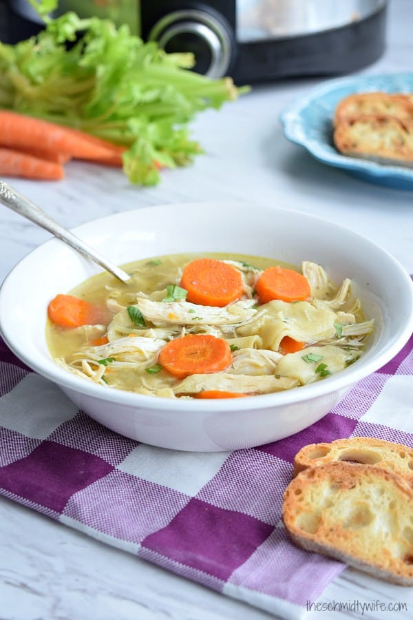 Homestyle Crockpot Chicken Noodle Soup