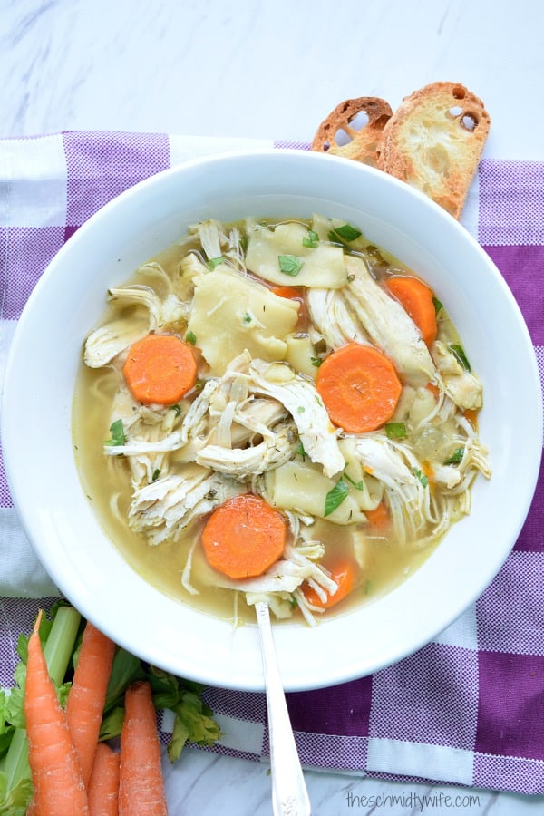 Homestyle Crockpot Chicken Noodle Soup
