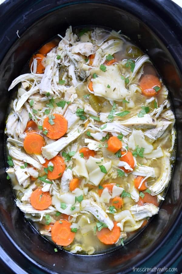 Homestyle Crockpot Chicken Noodle Soup
