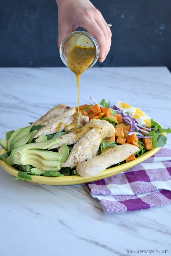 Honey Mustard Chicken and Sweet Potato Salad