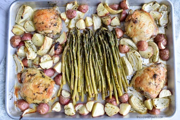 Sheet Pan Chicken with Spring Vegetables