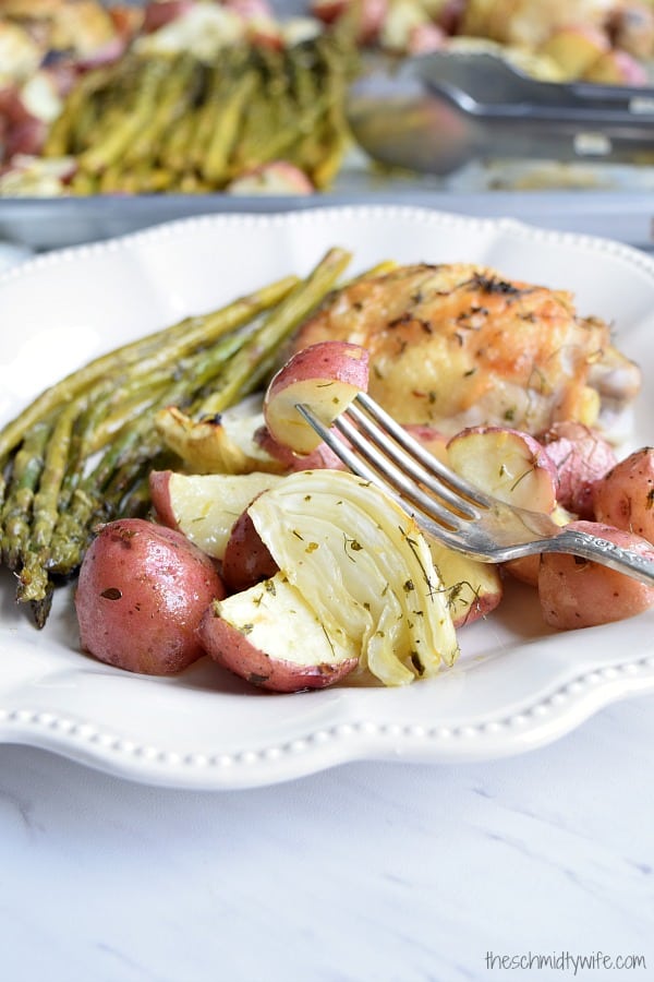 Sheet Pan Chicken with Spring Vegetables