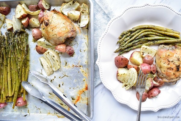 Sheet Pan Chicken with Spring Vegetables
