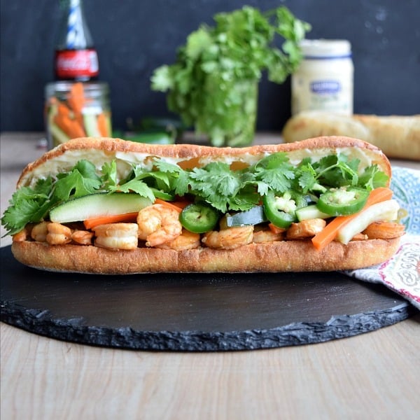 Shrimp Banh Mi Sandwich