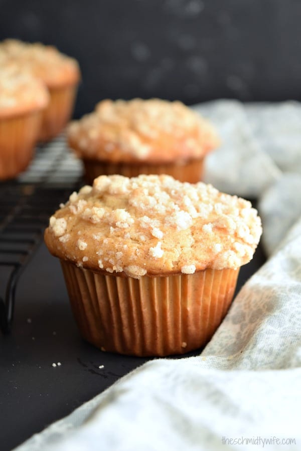 Banana Foster Filled Banana Muffins