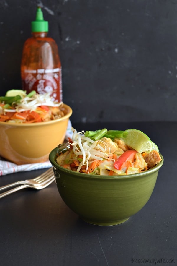 Thai Peanut Chicken & Veggie Bowls
