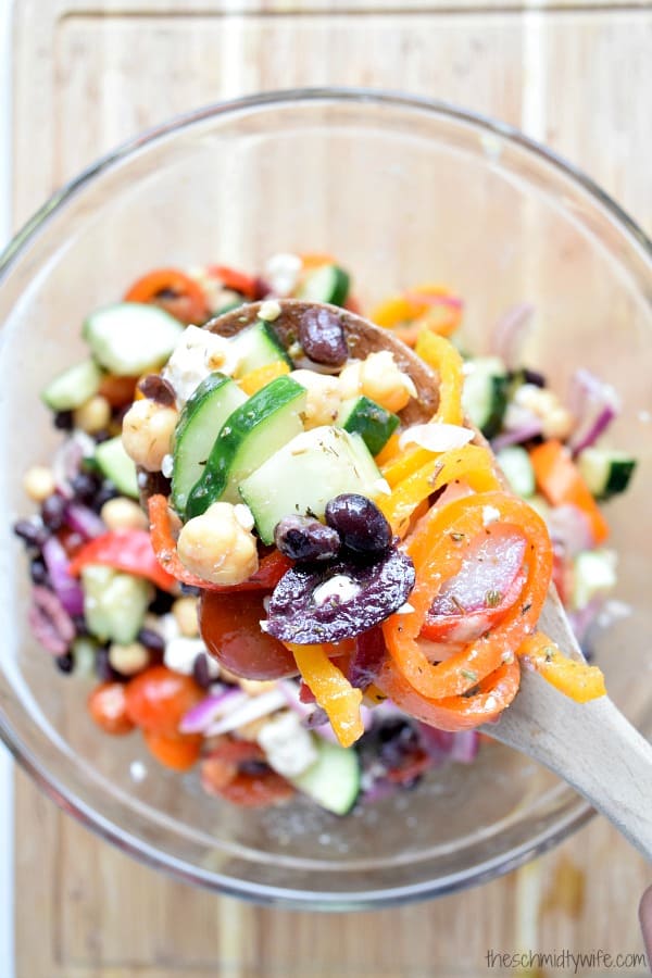 Two Bean Mediterranean Salad