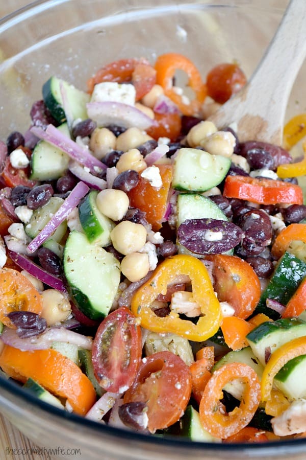 Two Bean Mediterranean Salad