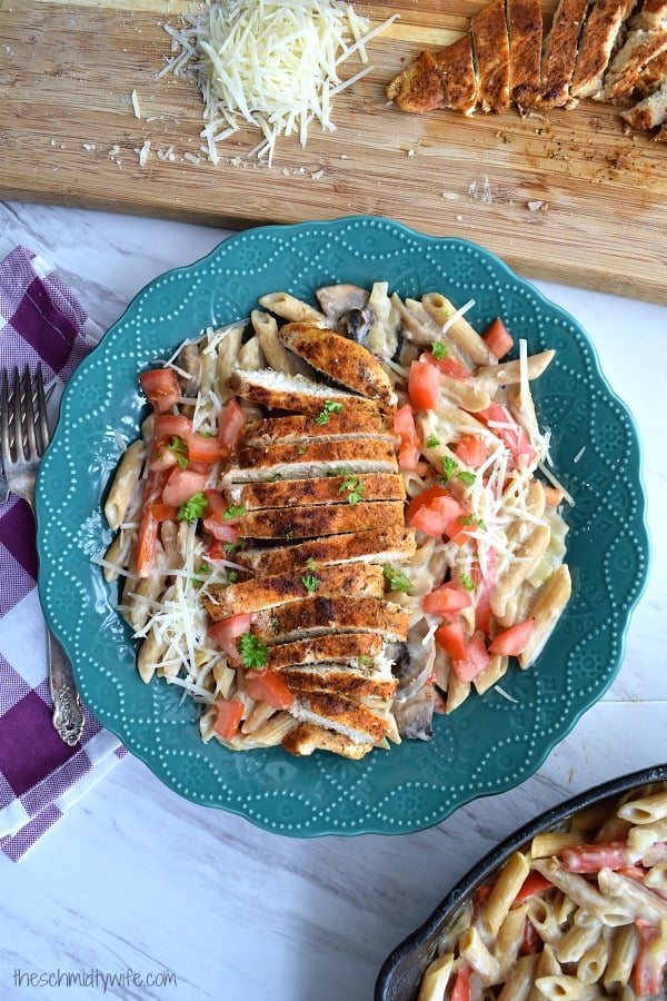 Healthier Cajun Chicken Pasta