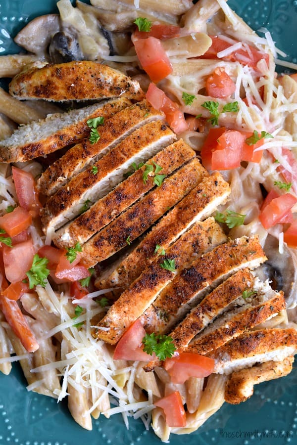 Healthier Cajun Chicken Pasta