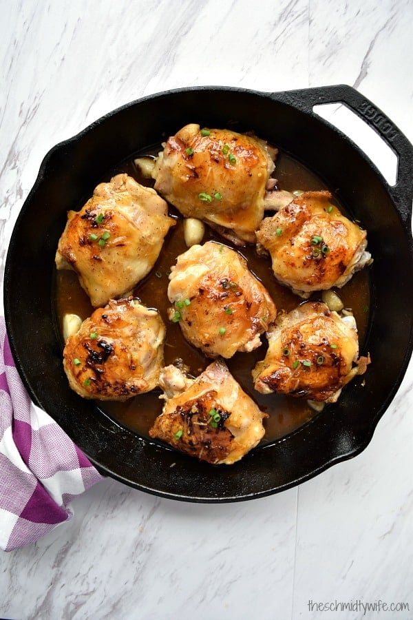 Sticky Orange Chicken Thighs