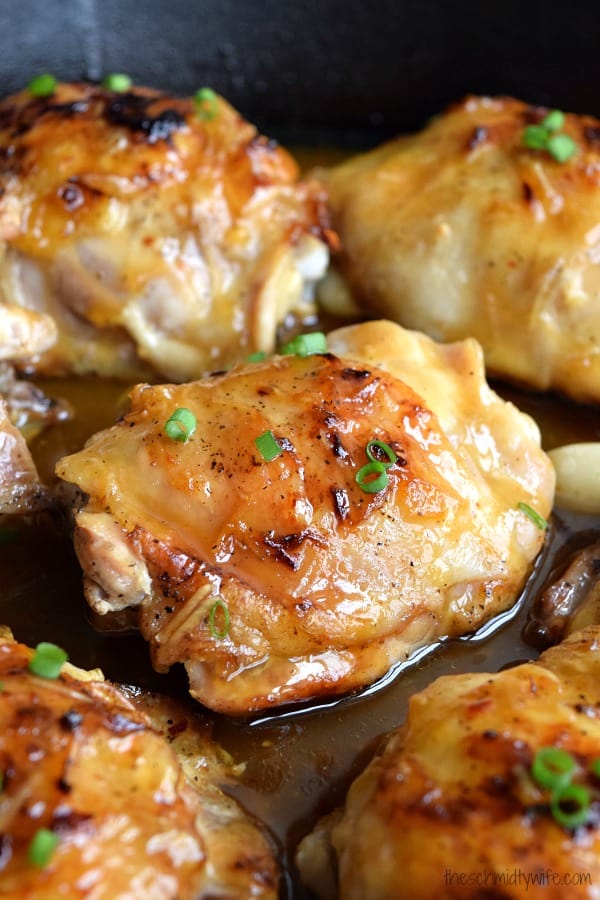 Sticky Orange Chicken Thighs