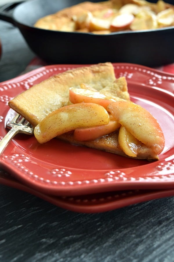 Cinnamon Apple Topped Dutch Baby