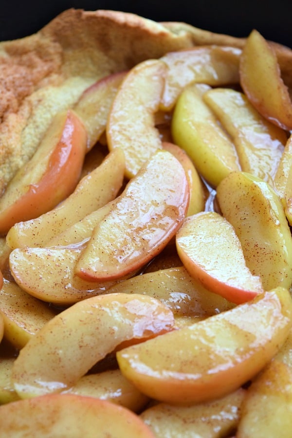 Cinnamon Apple Topped Dutch Baby
