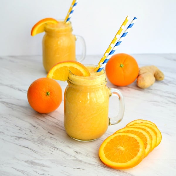 square picture 2 orange ginger smoothies