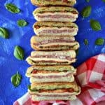 Italian Pressed Picnic Sandwich - delicious pressed sandwiches perfect for a sunny day outing