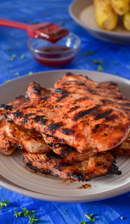 How To Grill Chicken Breasts with Barbecue Sauce