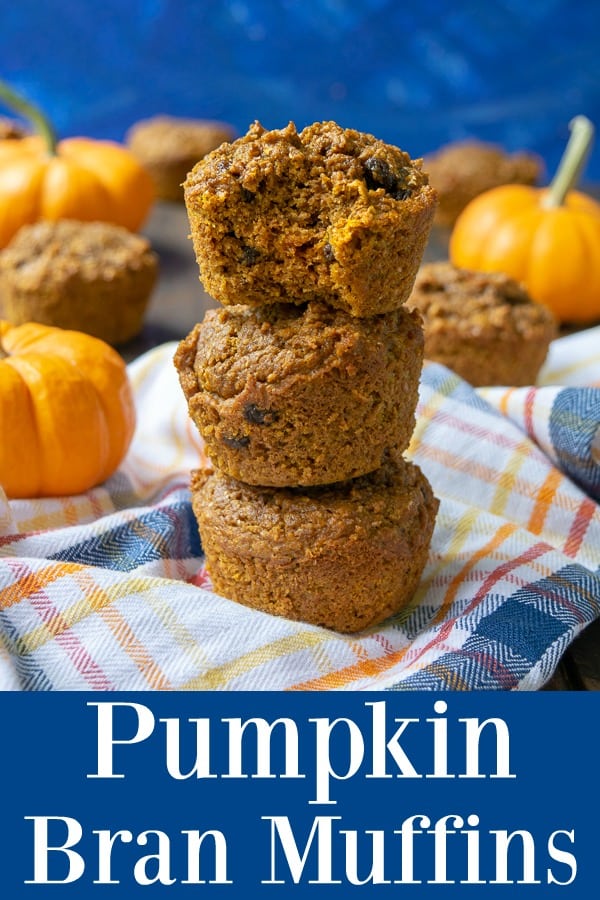 Pumpkin Bran Muffins - These high fiber muffins are easy to make and full of tons of flavors