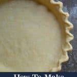 An easy and simple way to make all butter pie crust