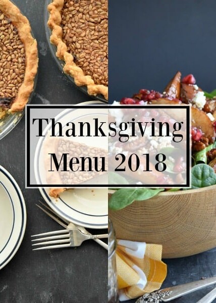 Thanksgiving Menu 2018