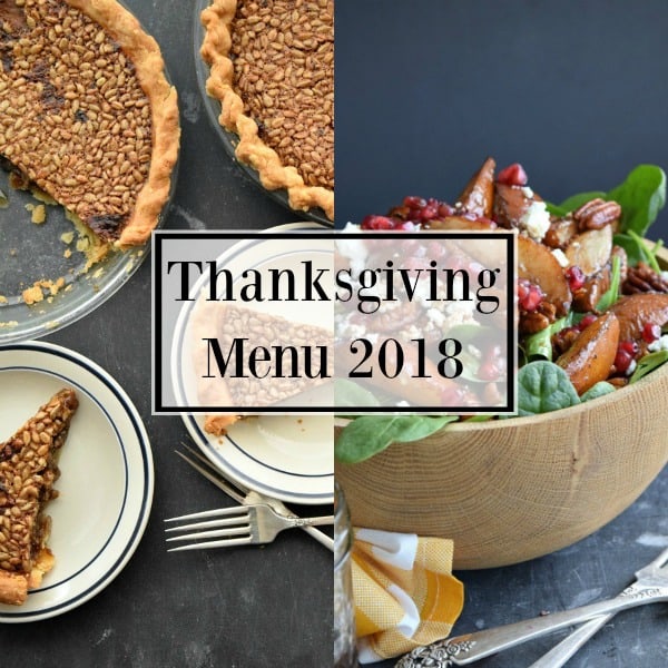 Thanksgiving Menu 2018