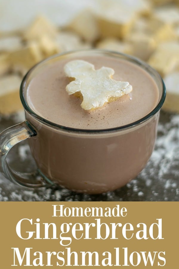 Homemade Gingerbread Marshmallows - perfect for a cup of hot chocolate