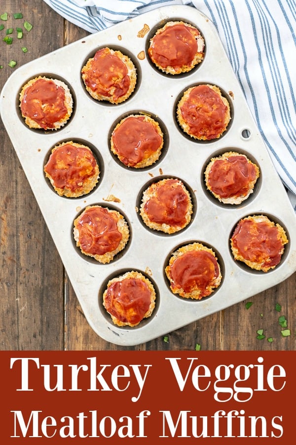 Turkey Veggie Meatloaf Muffins