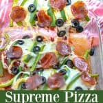 Supreme Pizza Chicken Bake Recipe Low Carb - a ridiculously easy and yummy weeknight dinner the whole family will love
