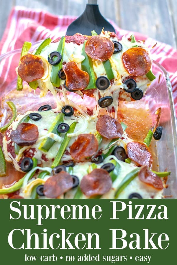 Supreme Pizza Chicken Bake Recipe Low Carb - a ridiculously easy and yummy weeknight dinner the whole family will love