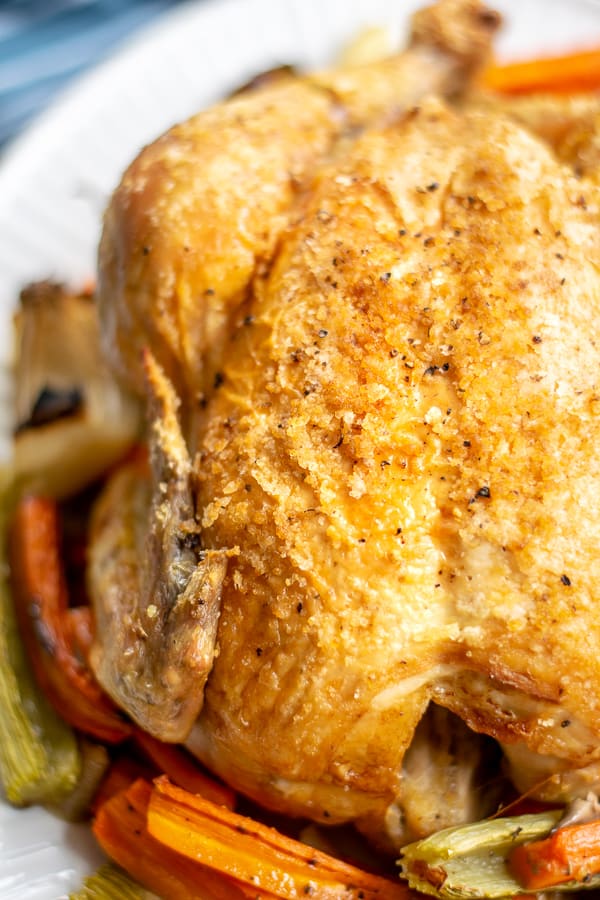 close up of roast chicken breast