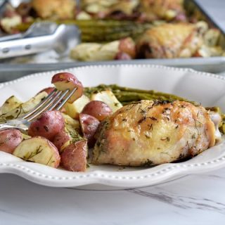 Sheet Pan Chicken with Spring Vegetables
